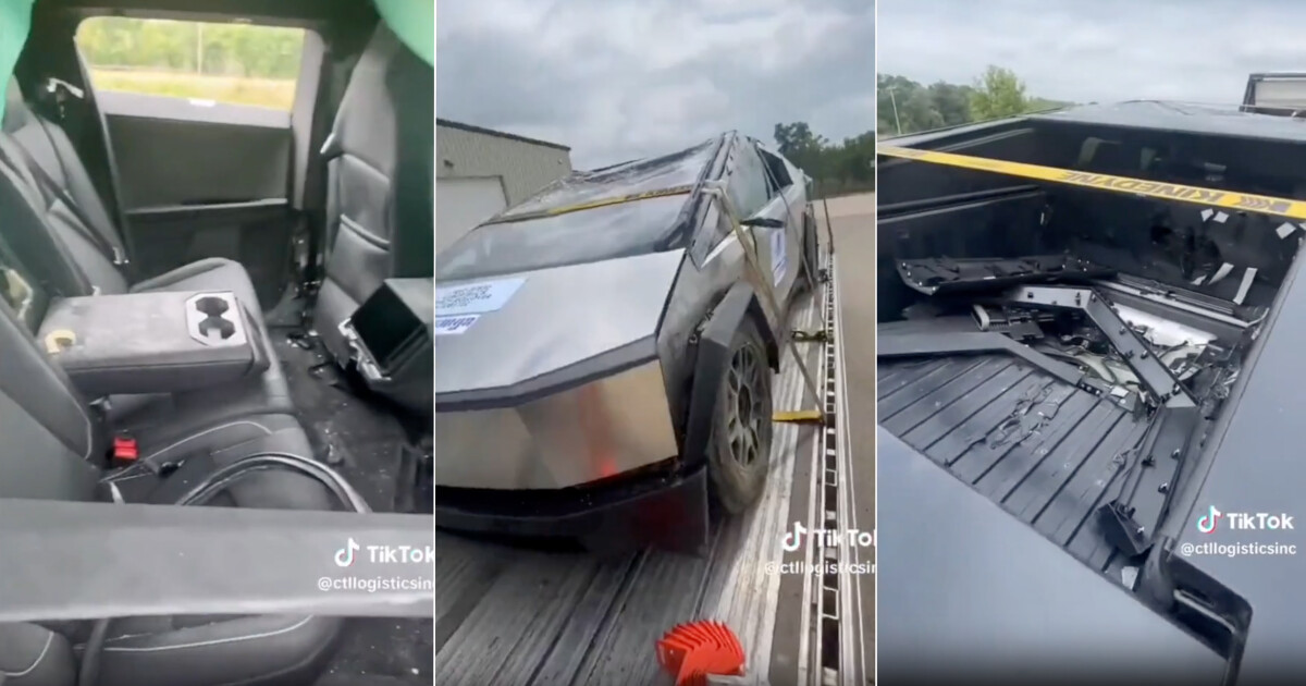 Tesla Cybertruck Rollover Crash Test Leaked