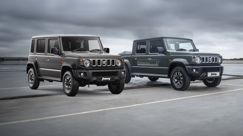 Suzuki Jimny dual-cab ute imagined