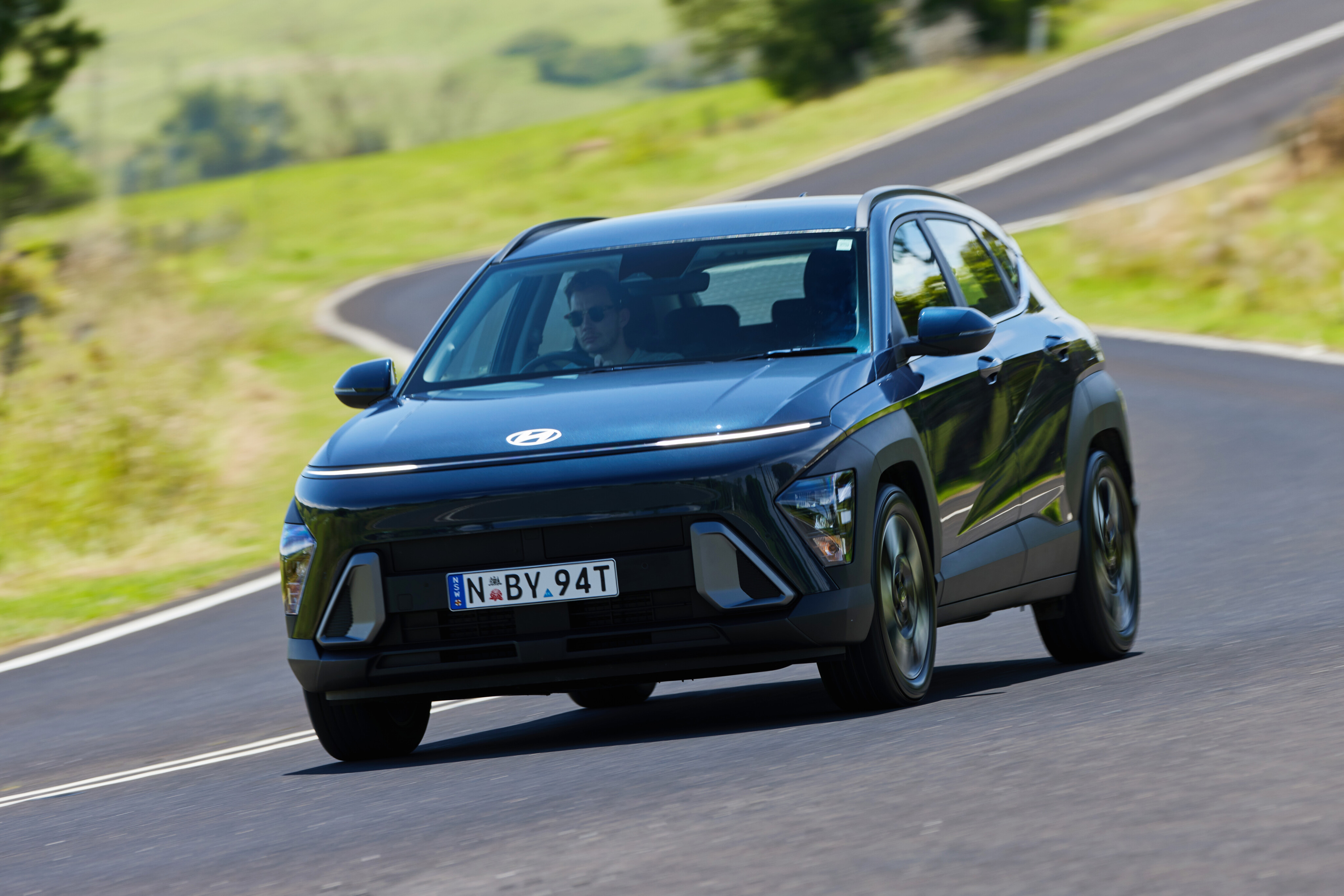 See 2024 Hyundai Kona Electric Cruising On Highway In First Public