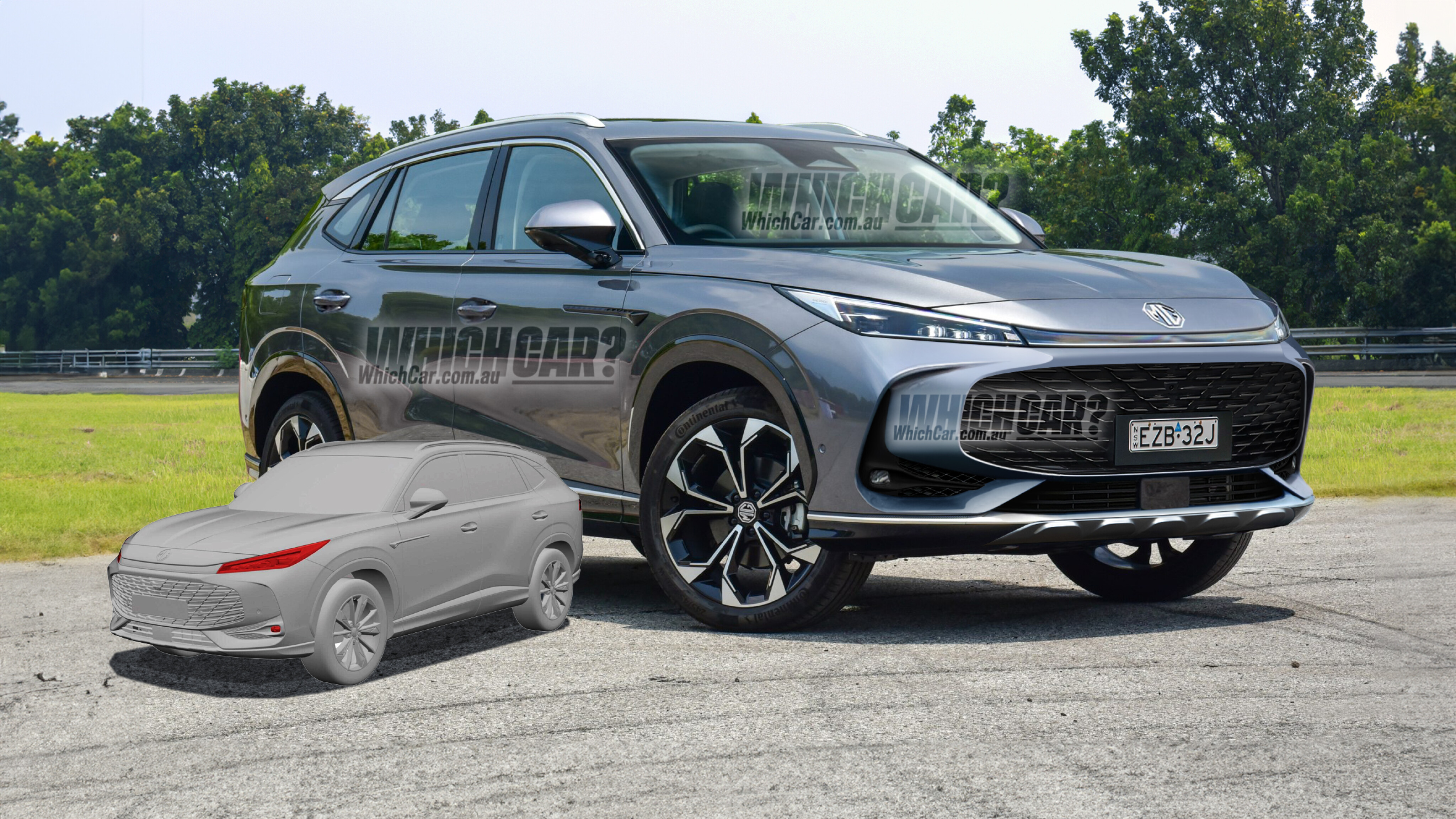 2025 MG HS revealed in patent images as rebadged Roewe, electric variant  possible