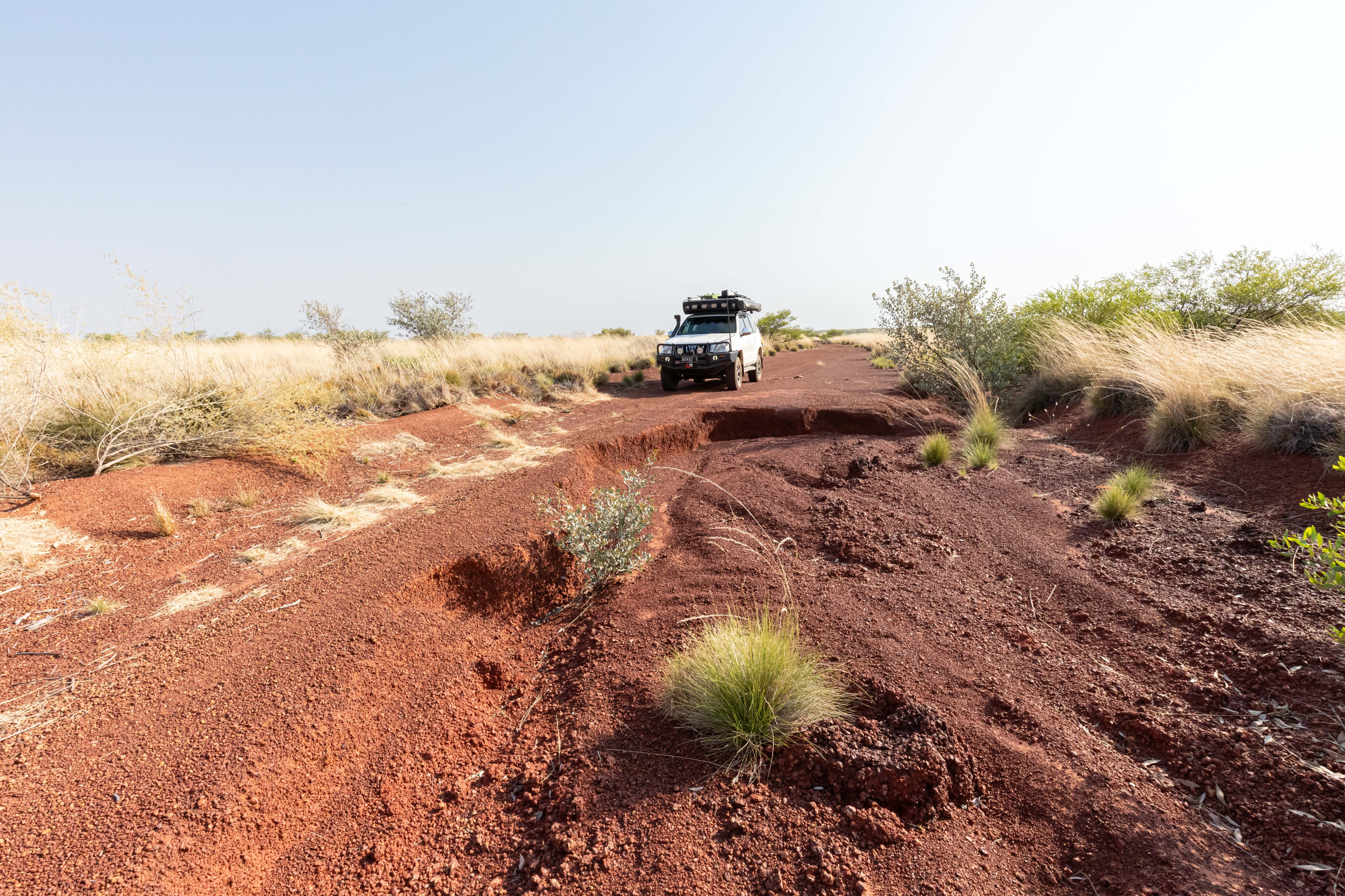 4e9b2151/some washouts were deeper than others explore great sandy desert jpg