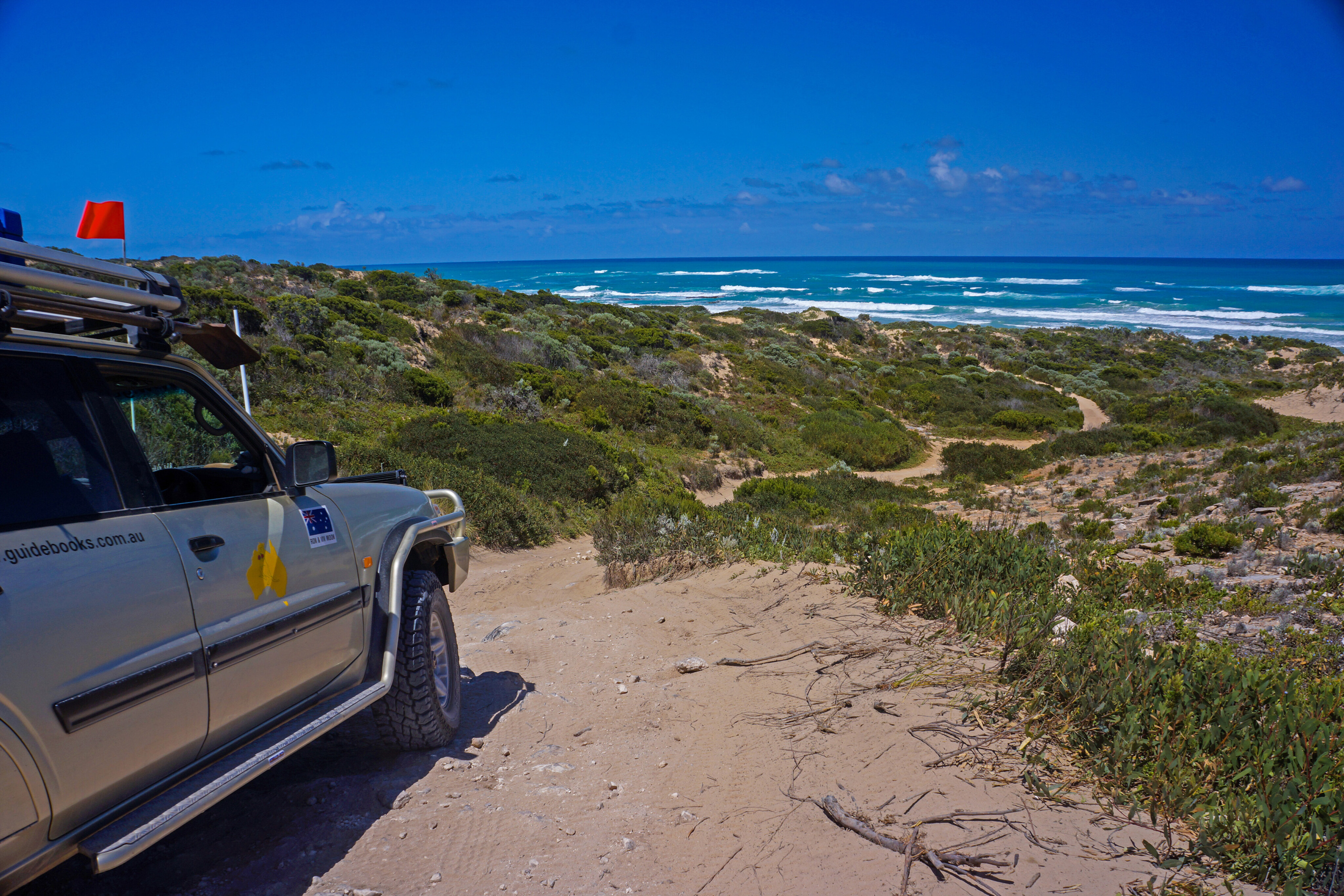 8d742656/robe r b005 the first sight of the sandy track ahead on the beach run south of robe jpg