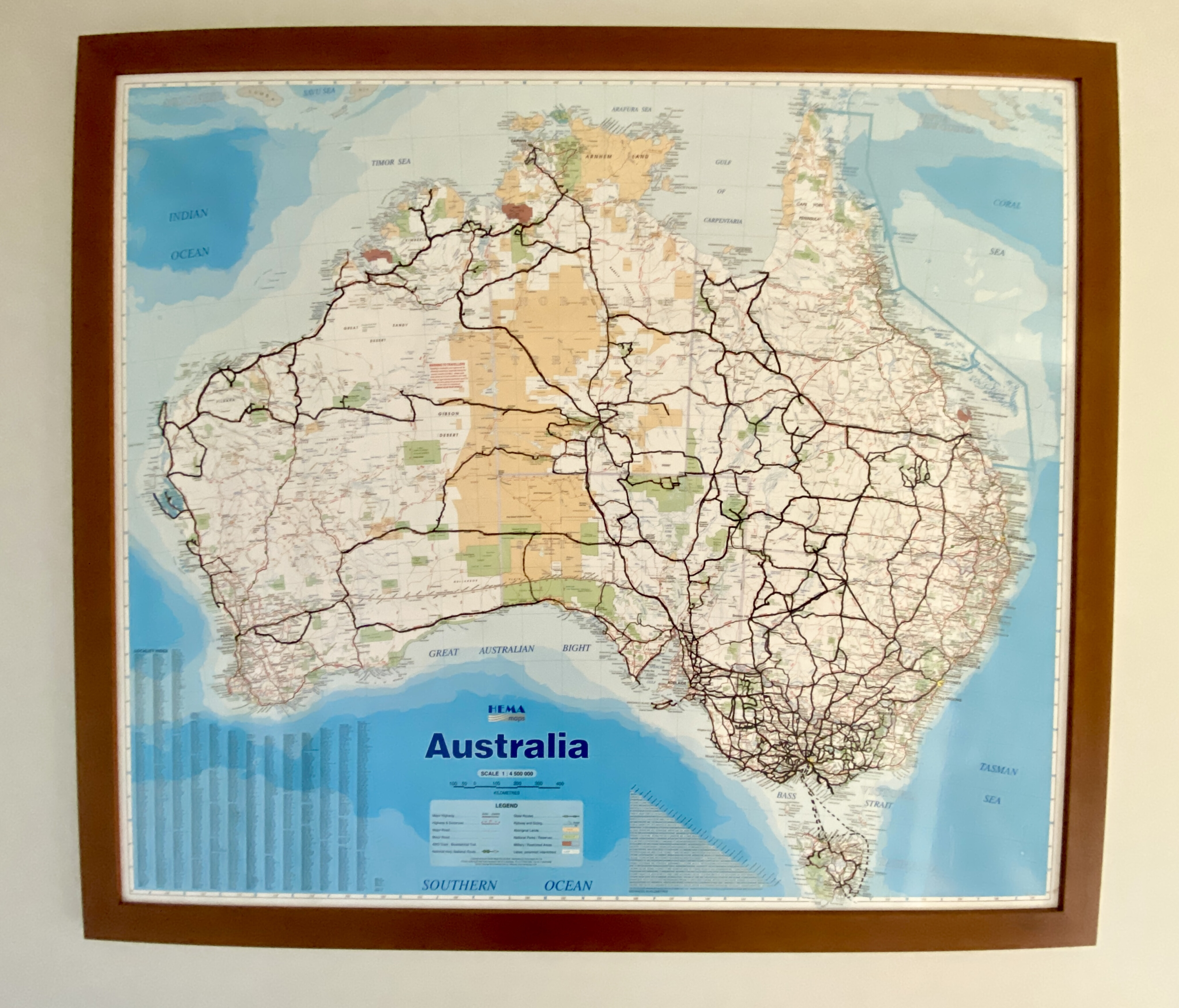fdb92810/4x4 australia explore trip planning the hema wall map helps trip planning immensely JPG